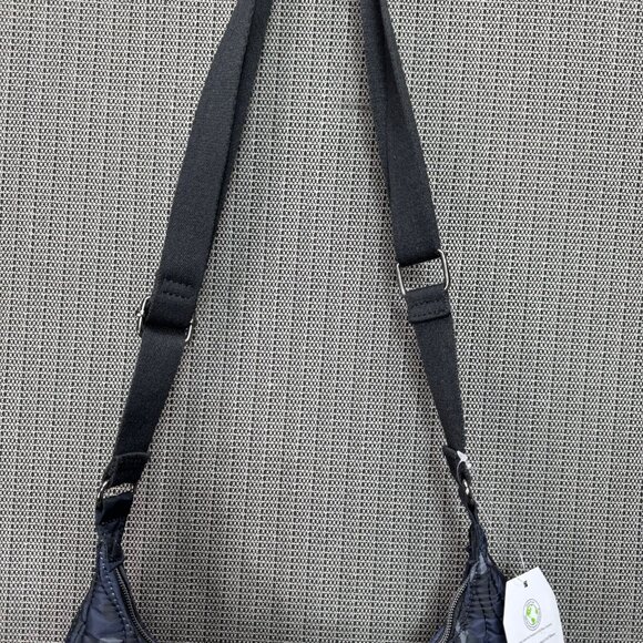 Time And Tru Quilted Navy Camouflage Shoulder Handbag With Adjustable Strap - Picture 3 of 8